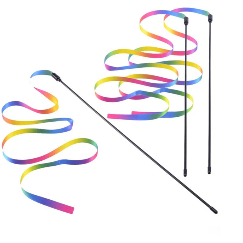 Pawfectly Rainbow Strip Teaser Wand for Cats & Dogs ๐พ๐