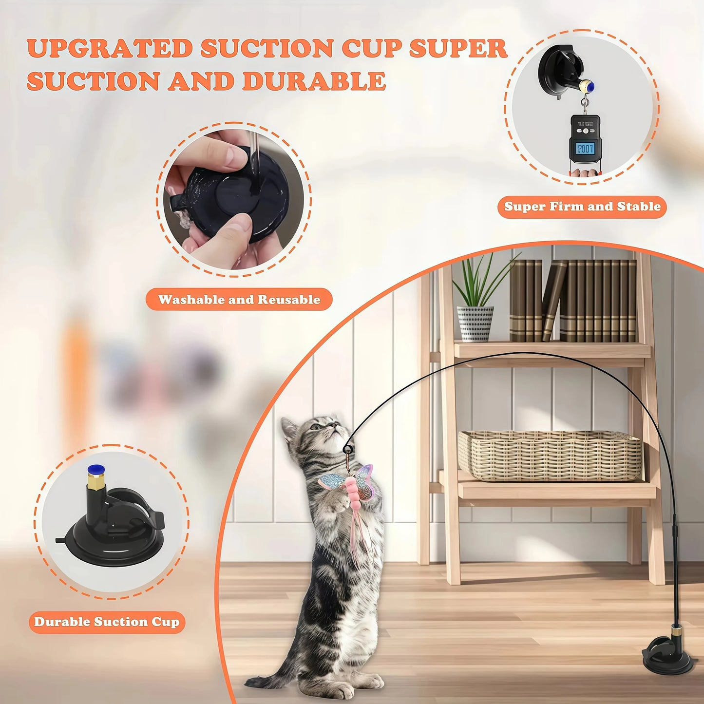 Pawfectly Rainbow Strip Teaser Wand for Cats & Dogs ๐พ๐