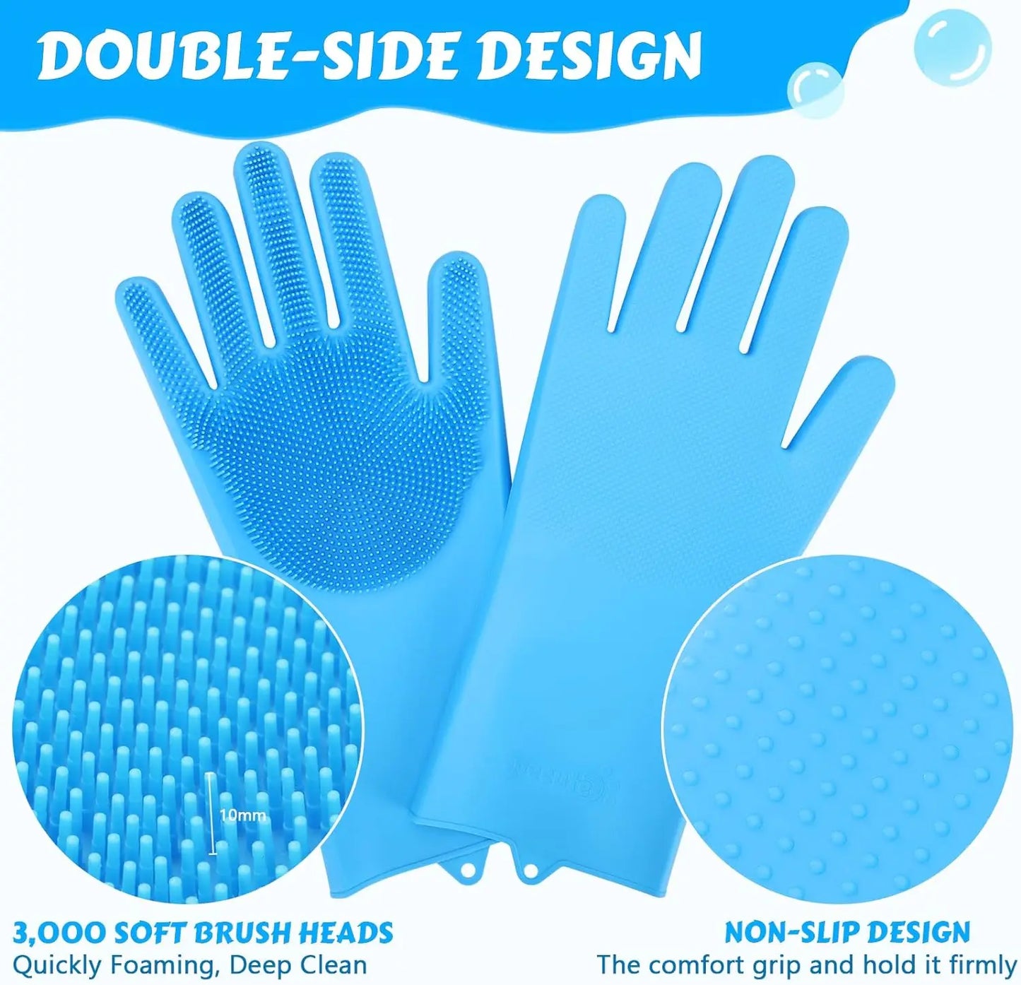Pawfectly Super-Soft Silicone Grooming Gloves for Cats & Dogs 🐾🧤