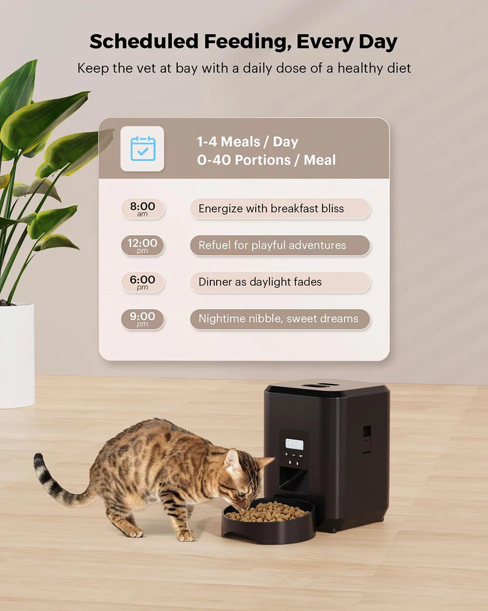 Pawfectly Smart Pet Feeder — Automatic, Timed & Precise Feeding for Cats & Dogs 🐾⏲️