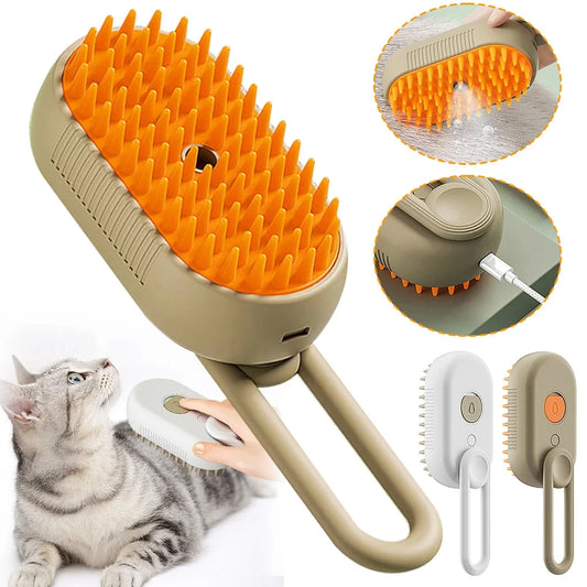 Pawfectly 3-in-1 Steam Spray Massage Comb for Pets 🐾🌿