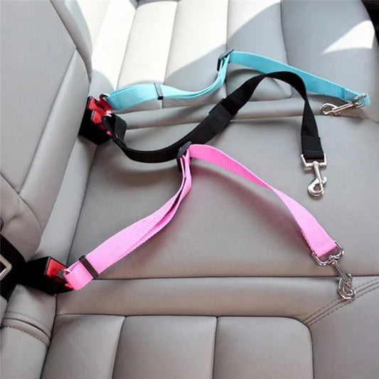 Pawfectly Adjustable Seat Belt Dog & Cat Harness – Secure Travel Companion 🐾🚗