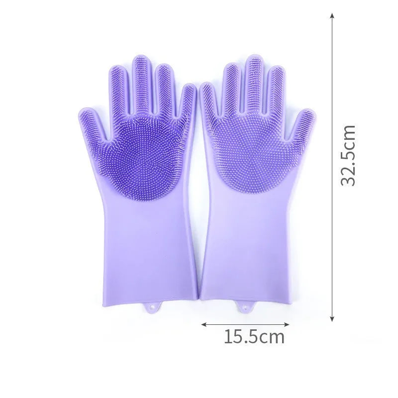 Pawfectly Super-Soft Silicone Grooming Gloves for Cats & Dogs 🐾🧤