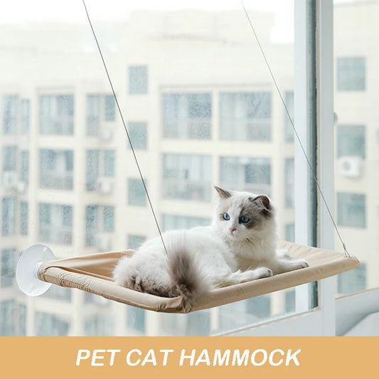 Pawfectly Aerial Cat Hammock — Sunny Window Nest for Cats & Kittens 🐾☀️