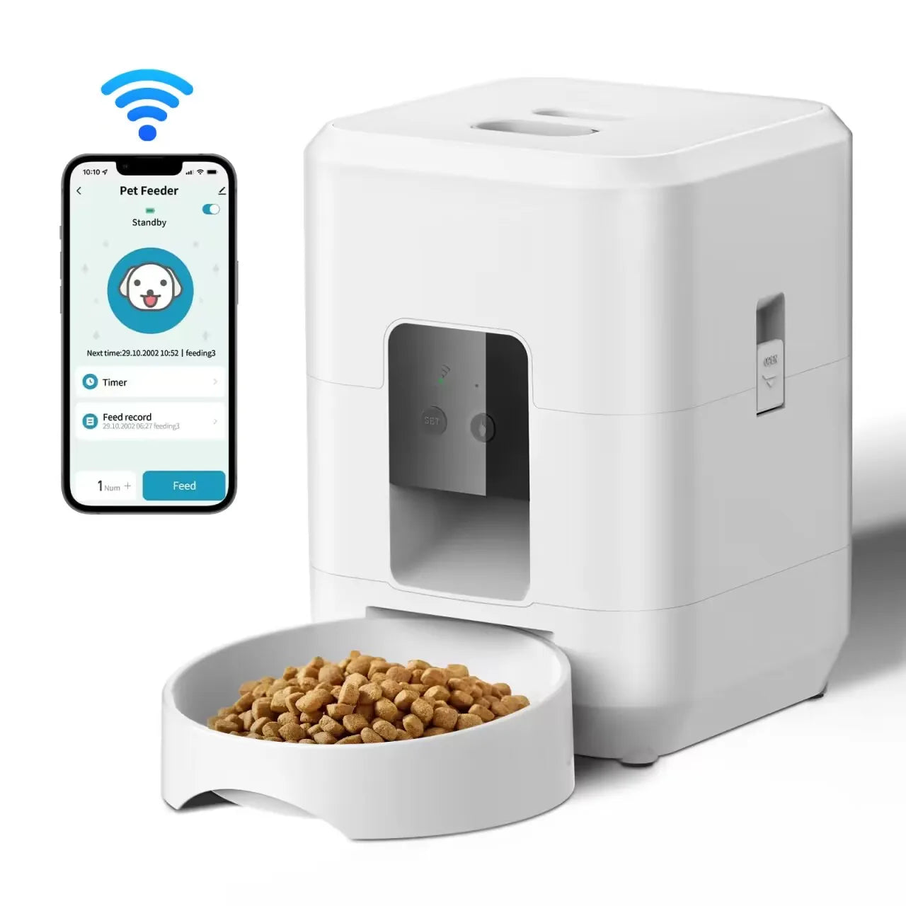 Pawfectly Smart Pet Feeder — Automatic, Timed & Precise Feeding for Cats & Dogs 🐾⏲️