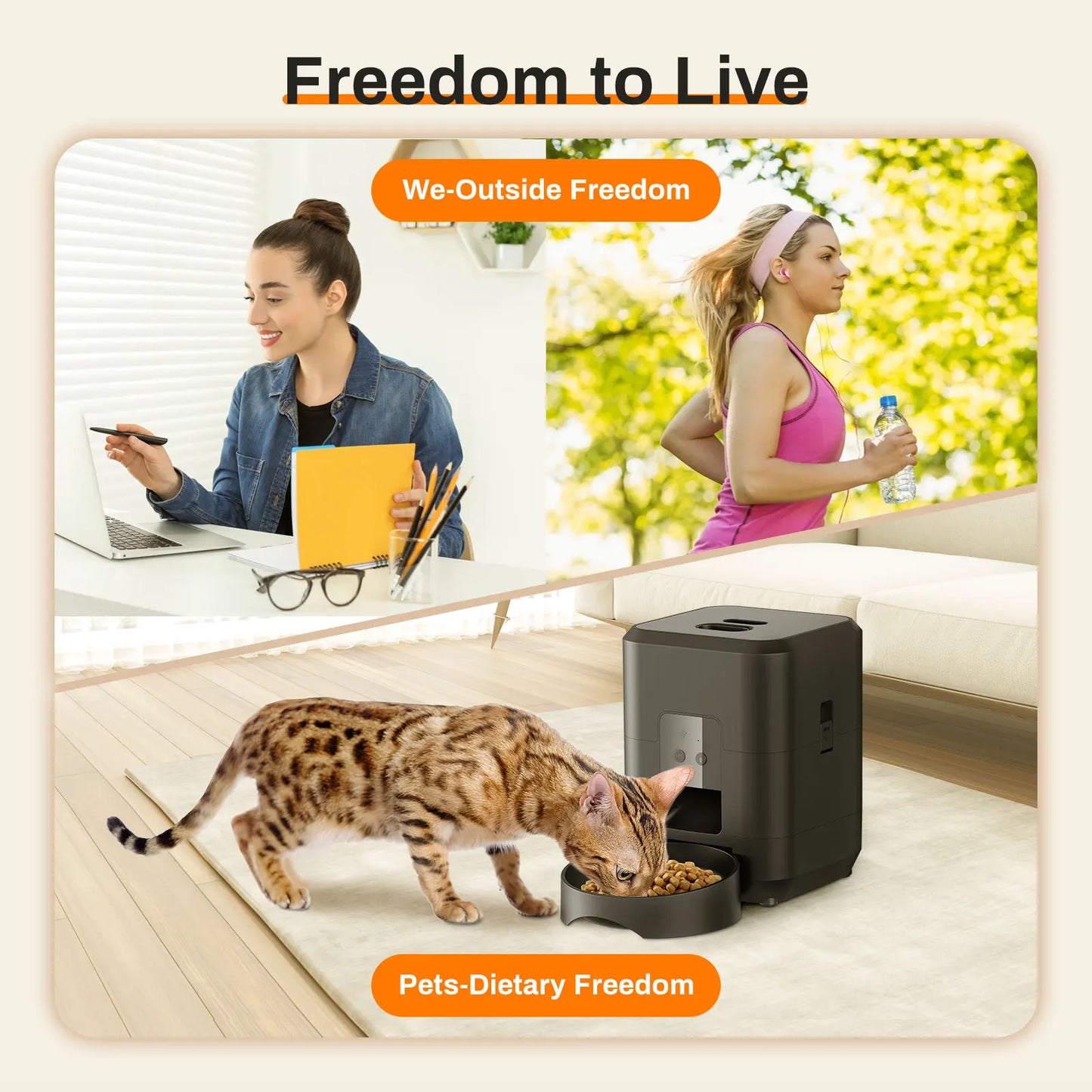Pawfectly Smart Pet Feeder — Automatic, Timed & Precise Feeding for Cats & Dogs 🐾⏲️