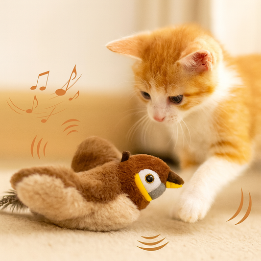 Pawfectly Electric Catnip Pat Bird Interactive Toy for Cats & Dogs 🐾🐦