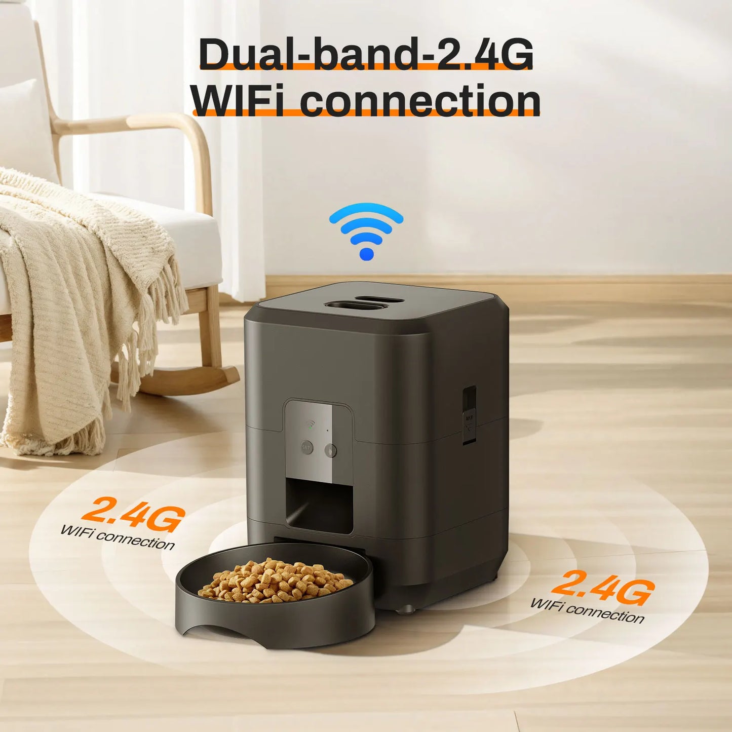 Pawfectly Smart Pet Feeder — Automatic, Timed & Precise Feeding for Cats & Dogs 🐾⏲️