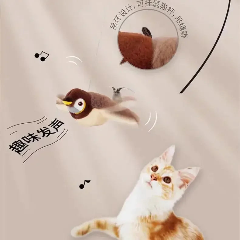 Pawfectly Electric Catnip Pat Bird Interactive Toy for Cats & Dogs 🐾🐦