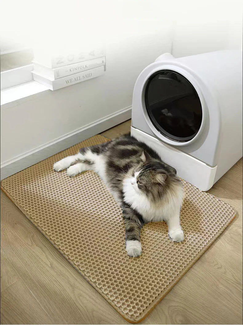 Pawfectly Waterproof Double-Layer Litter Mat for Cats & Dogs 🐾✨