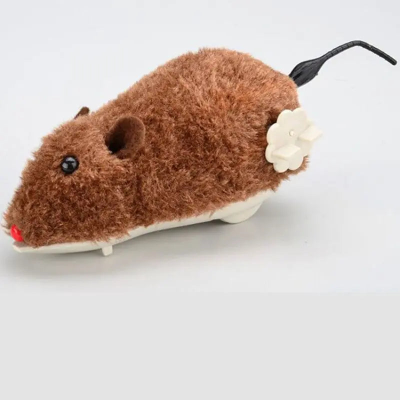Pawfectly Lifelike Plush Running Mouse Toy for Cats & Dogs 🐾🐭