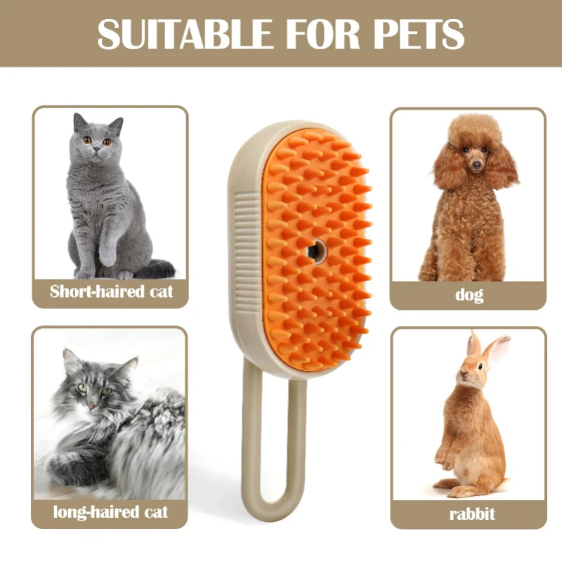 Pawfectly 3-in-1 Steam Spray Massage Comb for Pets 🐾🌿