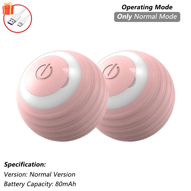 Pawfectly Smart Rolling Ball with Tail — Interactive Rechargeable Cat Toy 🐾🤖