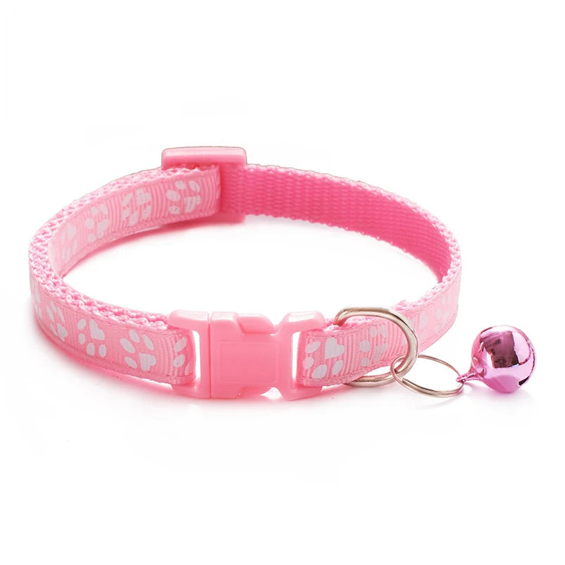 Pawfectly “Jingle &amp; Paws” Cat & Dog Collar with Bell – Multi-Colour Rope Design 🐾🔔