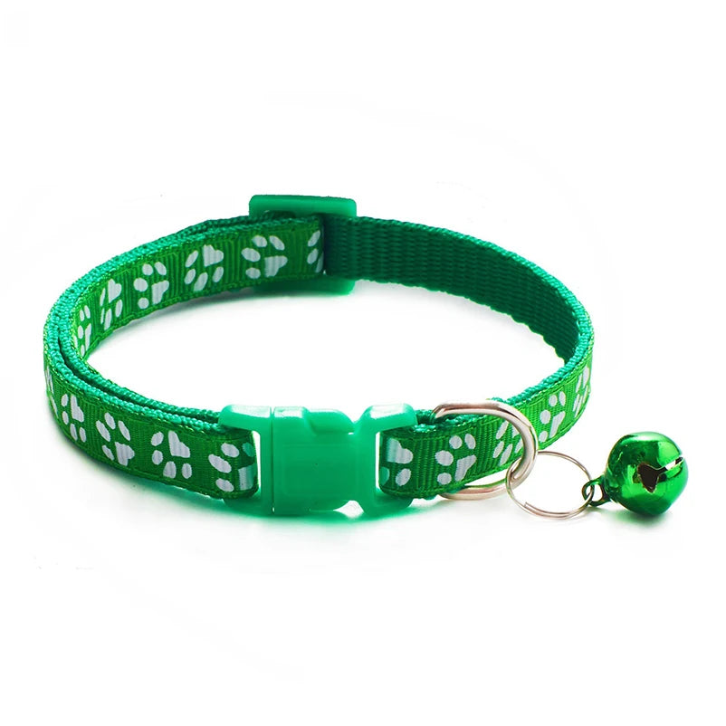 Pawfectly “Jingle &amp; Paws” Cat & Dog Collar with Bell – Multi-Colour Rope Design 🐾🔔