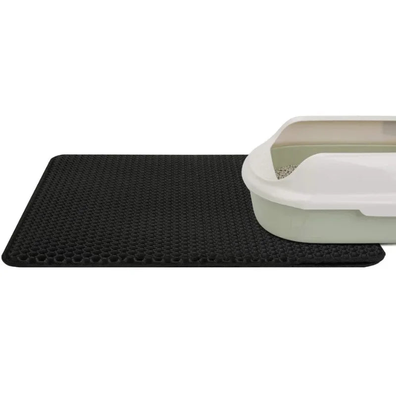 Pawfectly Double-Layer Waterproof Litter Mat with Bonus Non-Slip Pad Gift 🐾✨