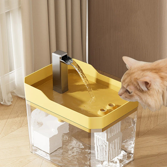Pawfectly Transparent Plug-In Automatic Water Dispenser — Circulating Hydration Elegance 🐾💧