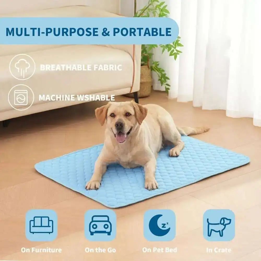 Pawfectly Ice-Silk Cooling Mat for Dogs & Cats 🐾❄️