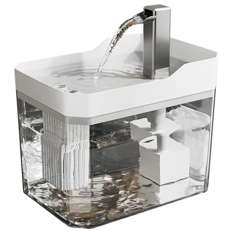 Pawfectly Transparent Plug-In Automatic Water Dispenser — Circulating Hydration Elegance 🐾💧