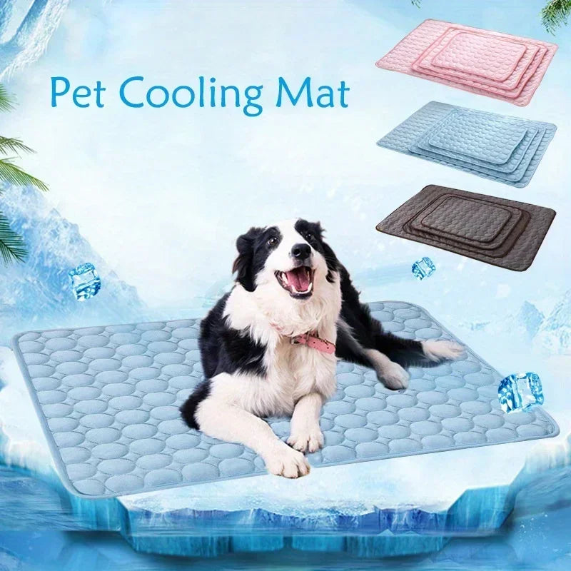 Pawfectly Ice-Silk Cooling Nest Mat for Cats & Dogs 🐾❄️