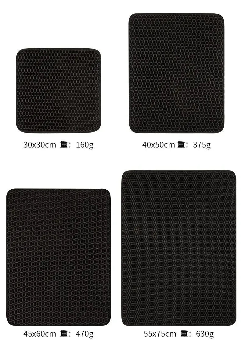 Pawfectly Double-Layer Waterproof Litter Mat with Bonus Non-Slip Pad Gift 🐾✨