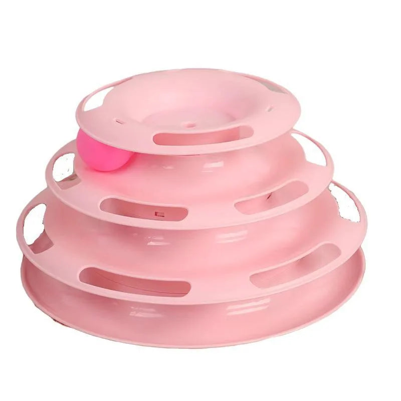 Pawfectly Three-Tier Ball Track Toy for Cats 🐾🔄