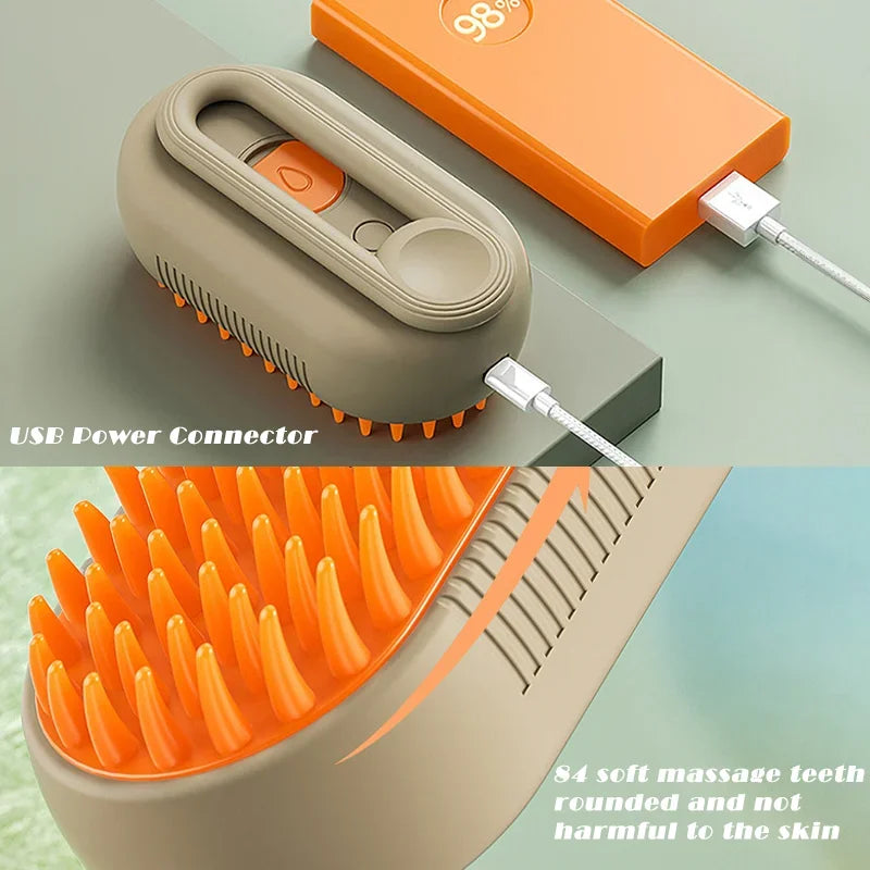Pawfectly 3-in-1 Steam Spray Massage Comb for Pets 🐾🌿