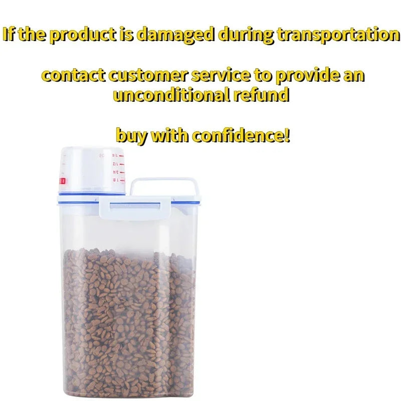 Pawfectly Moisture-Proof Pet Food Storage Pail with Measuring Cup 🐾🥣