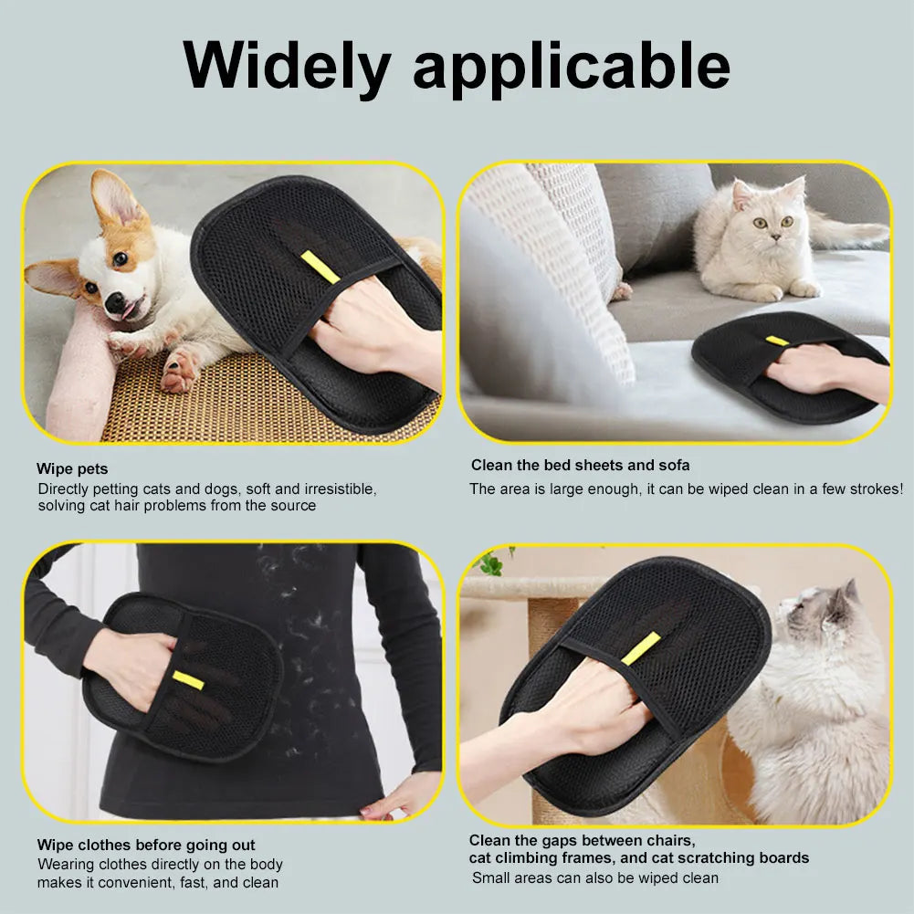 Pawfectly De-Shedding Grooming Gloves for Cats, Dogs & Rabbits 🐾🧤
