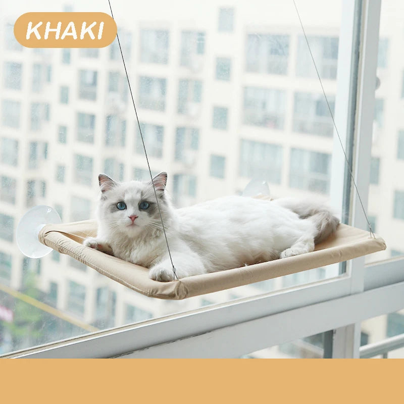 Pawfectly Aerial Cat Hammock — Sunny Window Nest for Cats & Kittens 🐾☀️