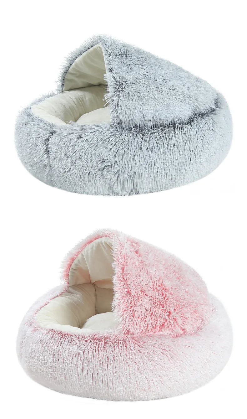 Pawfectly Autumn & Winter Plush Nest Bed 🐾❄️