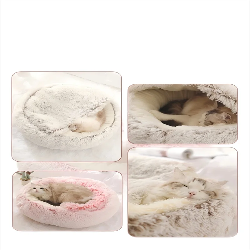 Pawfectly Autumn & Winter Plush Nest Bed 🐾❄️