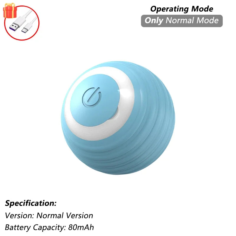 Pawfectly Smart Rolling Ball with Tail — Interactive Rechargeable Cat Toy 🐾🤖