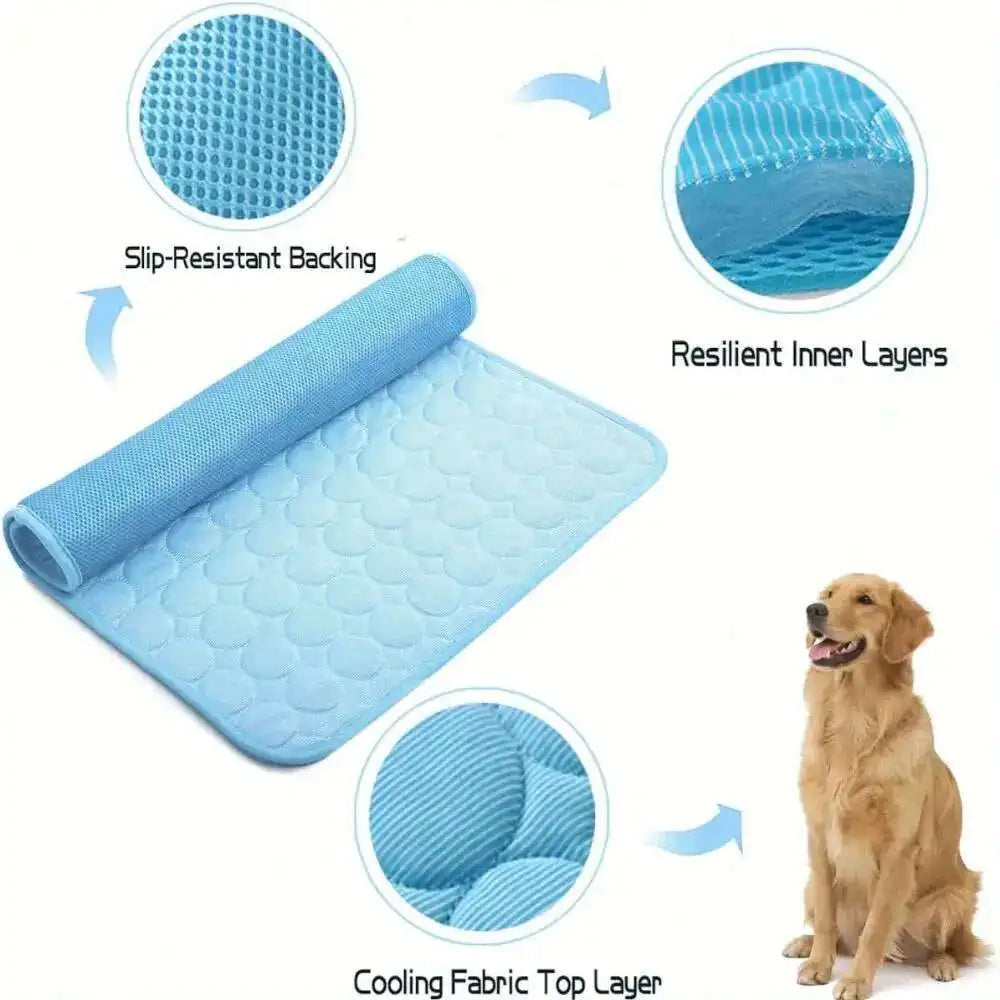 Pawfectly Ice-Silk Cooling Mat for Dogs & Cats 🐾❄️