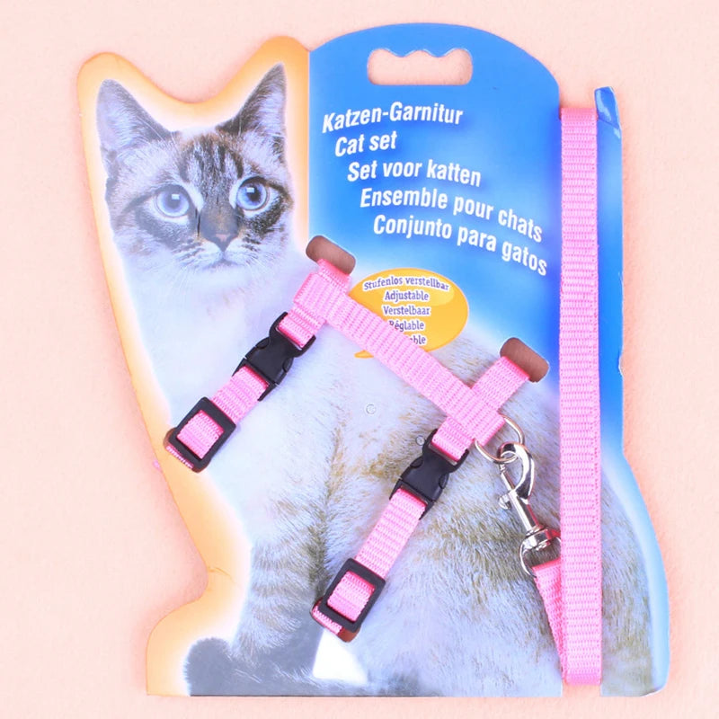 Pawfectly I-Shaped Adjustable Harness Leash for Small Pets 🐾🔒