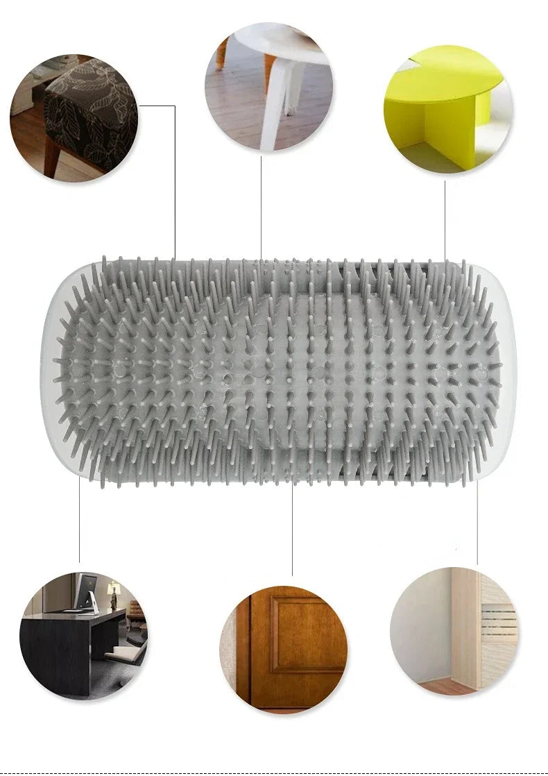 Pawfectly Wall Corner Self-Groomer with Catnip for Cats 🐾🛁