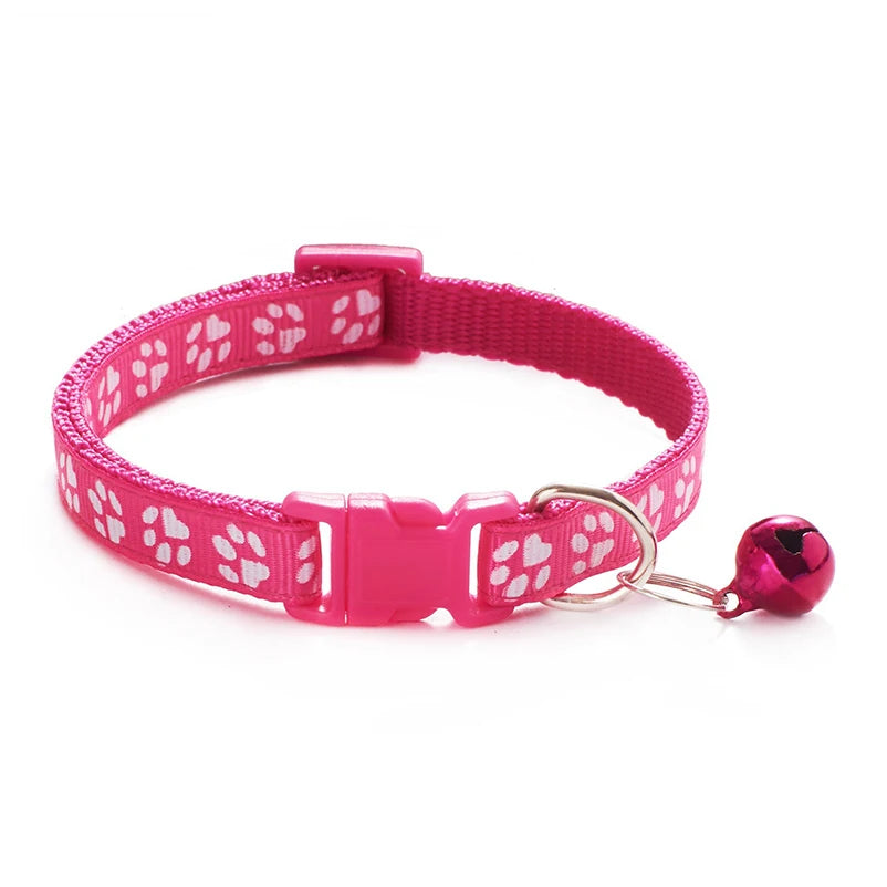Pawfectly “Jingle &amp; Paws” Cat & Dog Collar with Bell – Multi-Colour Rope Design 🐾🔔
