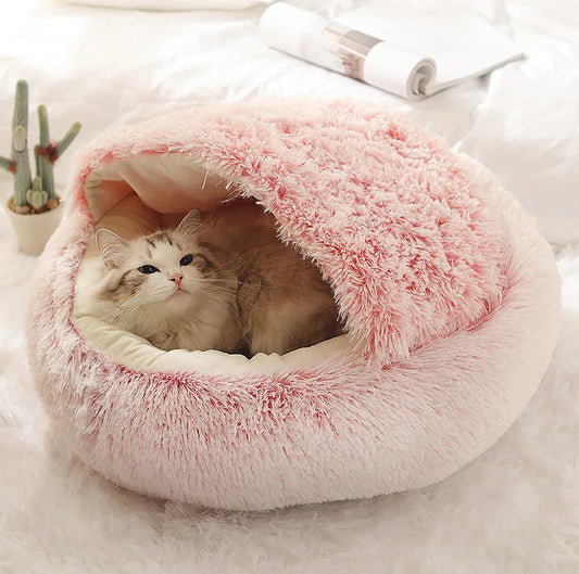 Pawfectly Autumn & Winter Plush Nest Bed 🐾❄️