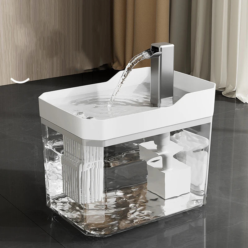 Pawfectly Transparent Plug-In Automatic Water Dispenser — Circulating Hydration Elegance 🐾💧