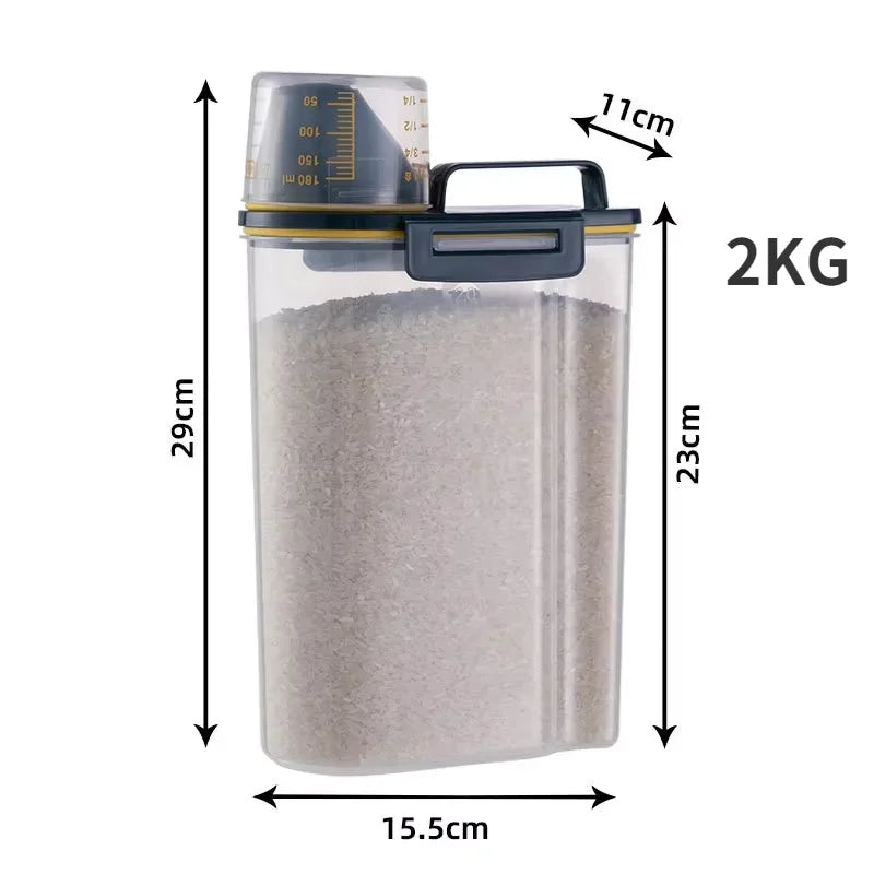Pawfectly Moisture-Proof Pet Food Storage Pail with Measuring Cup 🐾🥣