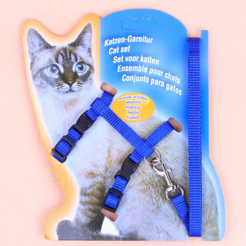 Pawfectly I-Shaped Adjustable Harness Leash for Small Pets 🐾🔒