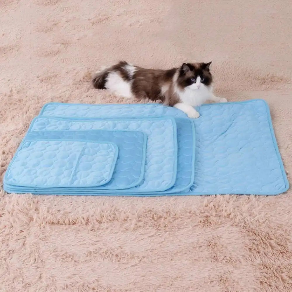 Pawfectly Ice-Silk Cooling Mat for Dogs & Cats 🐾❄️