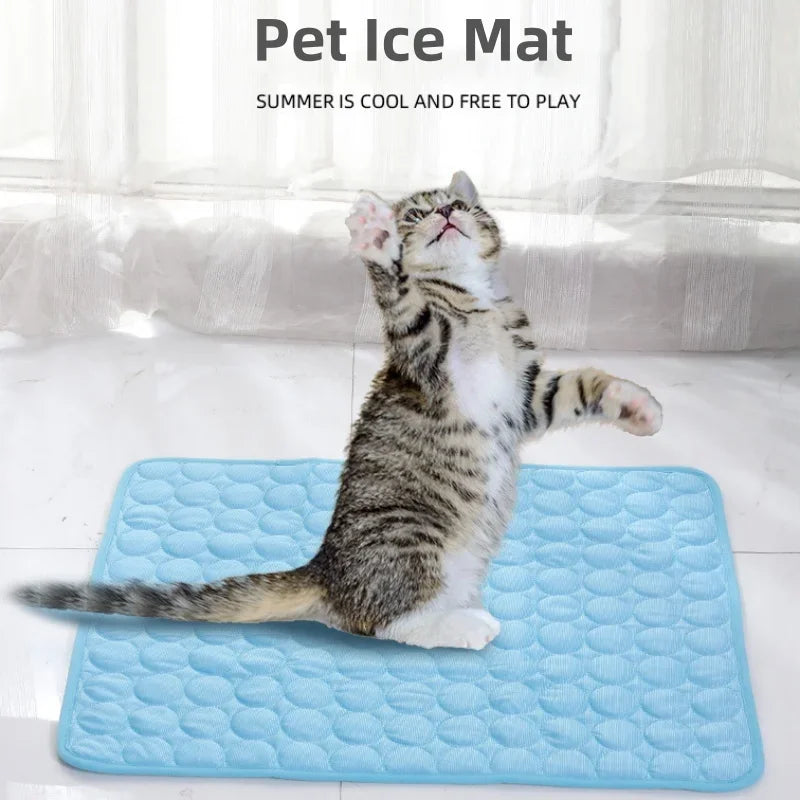 Pawfectly Ice-Silk Cooling Nest Mat for Cats & Dogs 🐾❄️