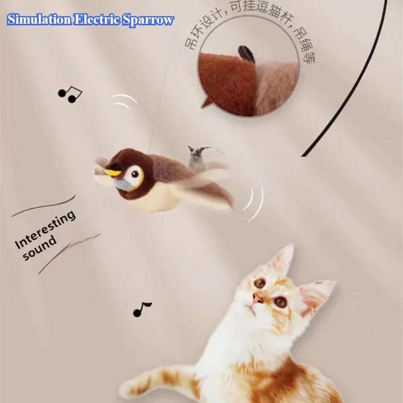 Pawfectly Electric Catnip Pat Bird Interactive Toy for Cats & Dogs 🐾🐦