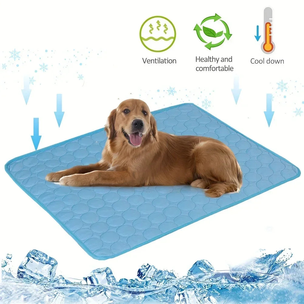 Pawfectly Ice-Silk Cooling Nest Mat for Cats & Dogs 🐾❄️