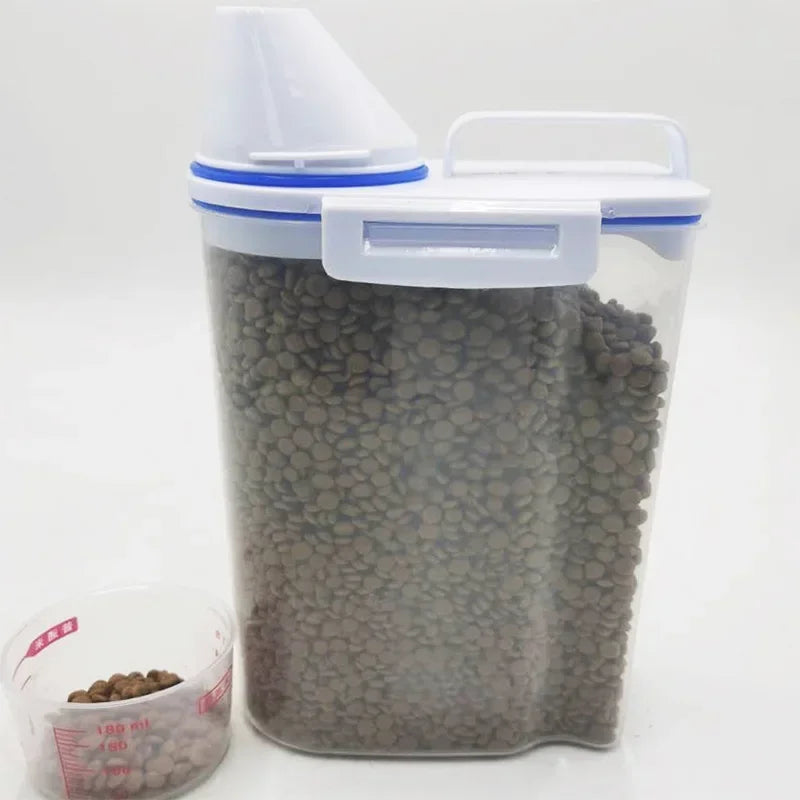 Pawfectly Moisture-Proof Pet Food Storage Pail with Measuring Cup 🐾🥣