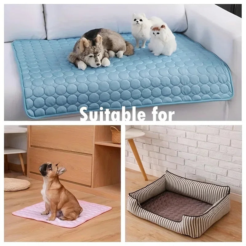 Pawfectly Ice-Silk Cooling Nest Mat for Cats & Dogs 🐾❄️