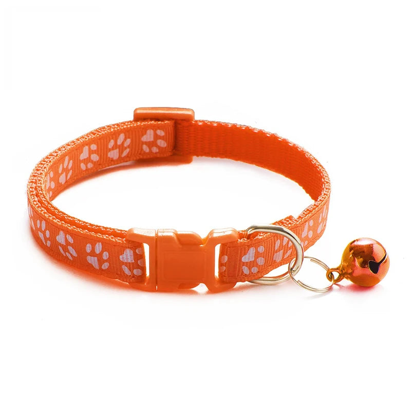 Pawfectly “Jingle &amp; Paws” Cat & Dog Collar with Bell – Multi-Colour Rope Design 🐾🔔