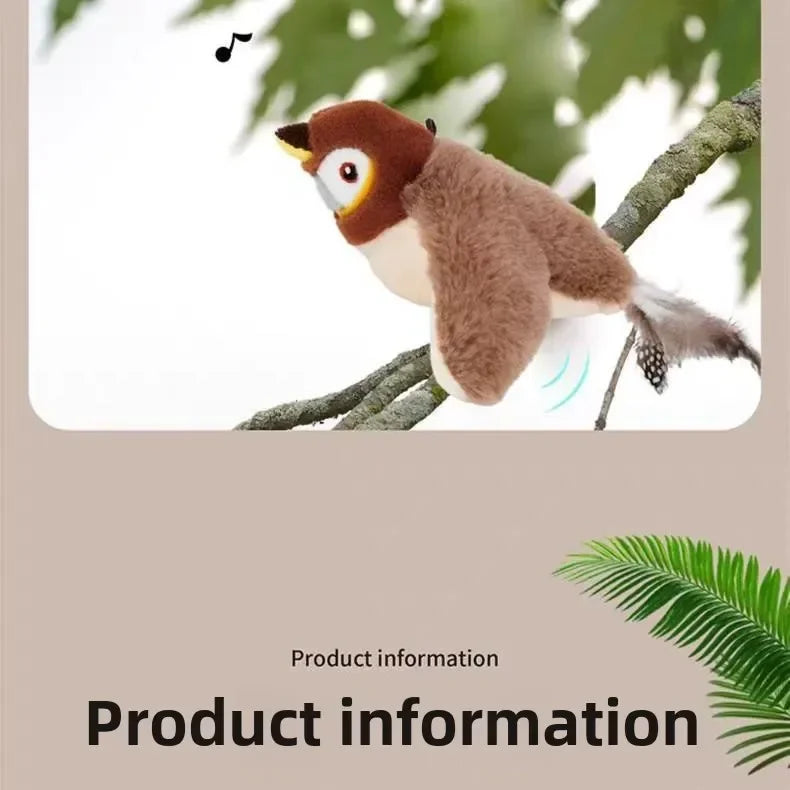 Pawfectly Electric Catnip Pat Bird Interactive Toy for Cats & Dogs 🐾🐦