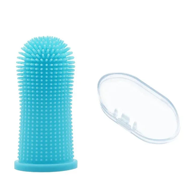 Pawfectly Super-Soft Silicone Finger Toothbrush for Cats & Small Dogs 🐾🦷